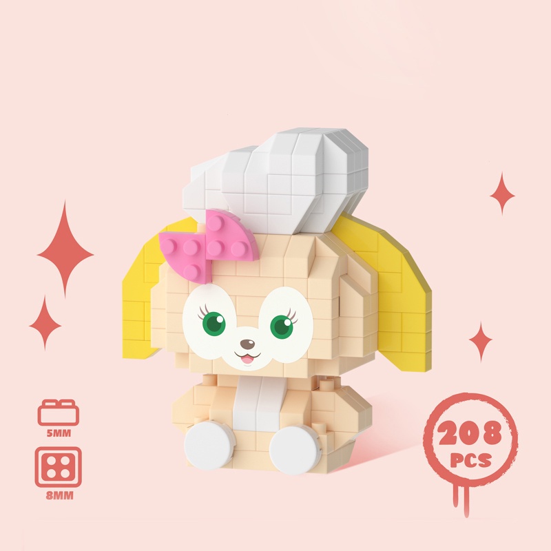 Đồ Chơi Khối Xây Dựng Hình Gấu Thỏ Lái Xe Máy Gạch LEGO tương thích Đồ chơi Puzzle Mô hình khối