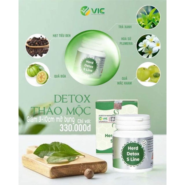 Detox Cell Herd S Line Giảm Mỡ Bụng Chính Hãng
