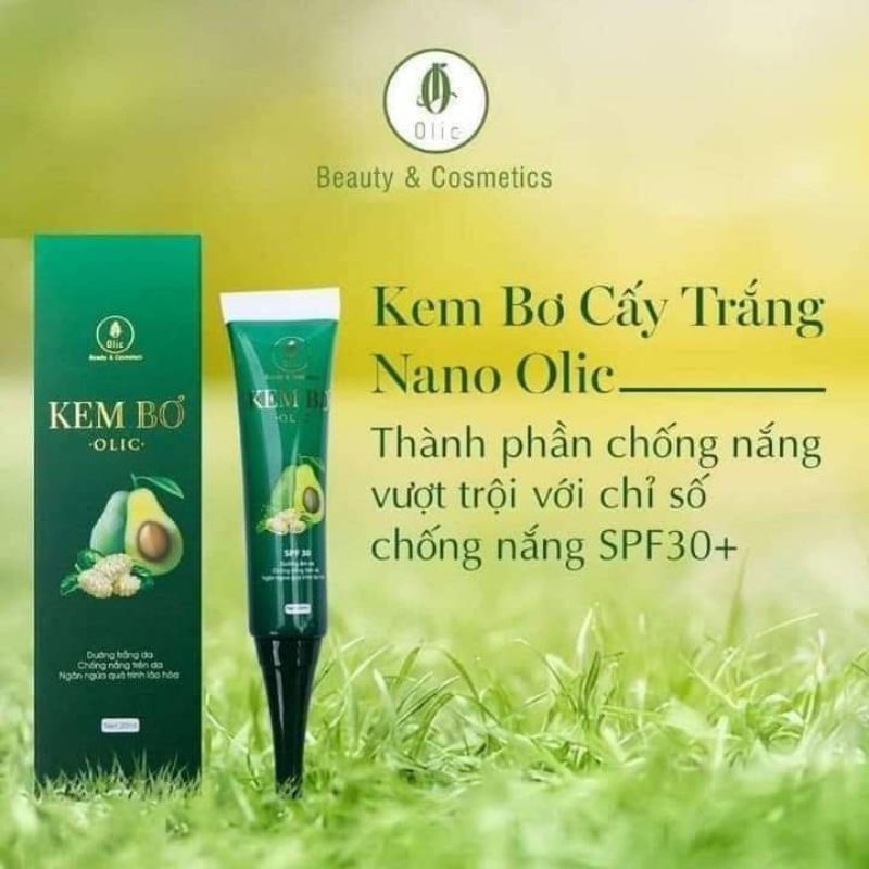 KEM BƠ OLIC CẤY TRẮNG NUÔI DA - MẪU MỚI