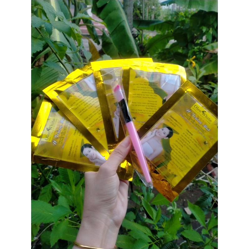 huamai Combo 5 gói mặt nạ ủ trắng mặt Olee White