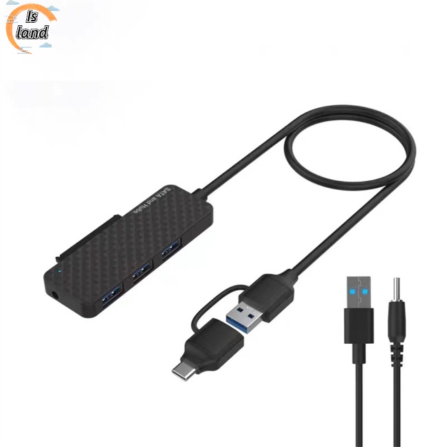 Bộ chuyển đổi usb c / usb a sang sata ổ cắm cáp ngoài / hdd-free usb3.0 5gbps truyền với chỉ báo trạng thái cho