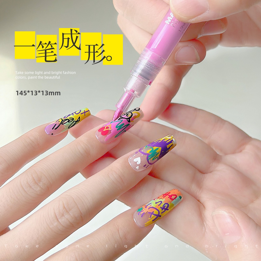 Bút Sơn Móng Tay Khô Nhanh graffiti Nghệ Thuật