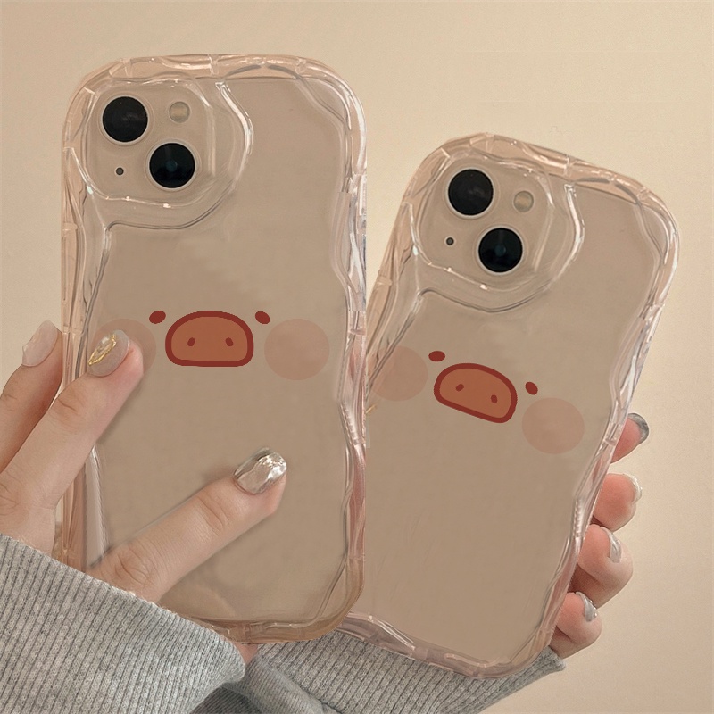 Iphone simple piggy emoji all-inclusive phone case for 7 7plus 8 8plus xs xr 11 12 13 14 pro plus promax