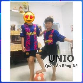 Áo đá bóng in tên - Bộ quần áo đá bóng Ba* ce** xanh thun lạnh cao cấp - đồ thể thao in tên theo yêu cầu