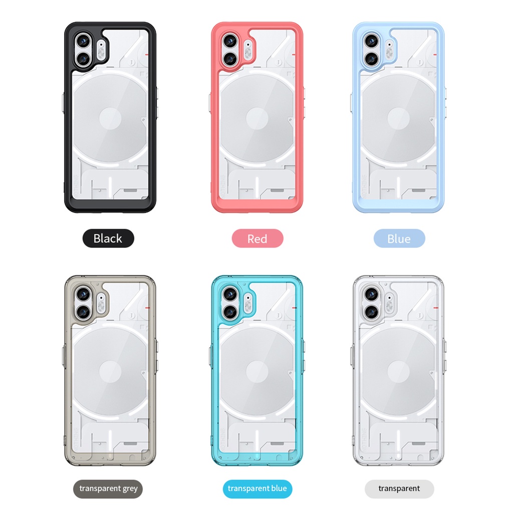Space shield vỏ silicon trong suốt chống va đập cho điện thoại nothing 1 2 vỏ bọc điện thoại tpu nhiều màu trong suốt