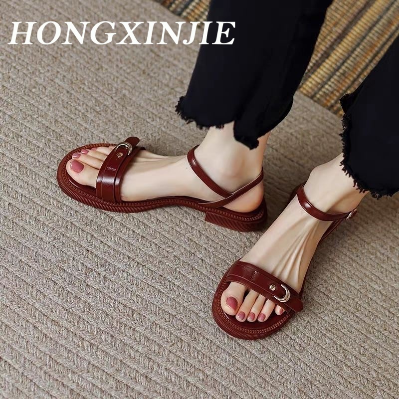 HONGXINJIE dép sandal nữ dép đi biển dép đế cao Thoải Mái Xinh Xắn B28G16E