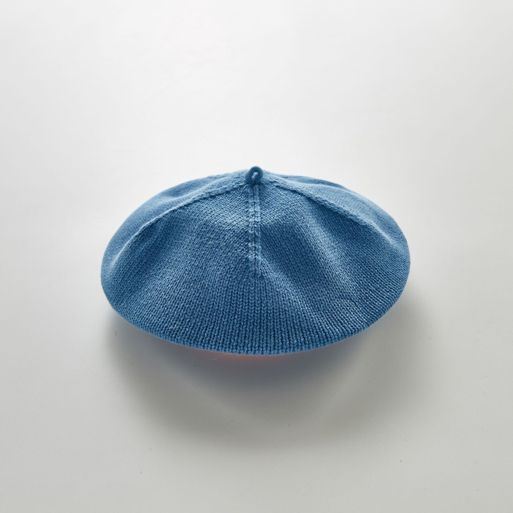Bé gái mũ dệt kim trẻ em beanie trẻ em mũ cho trẻ sơ sinh mũ beret thời trang thoáng khí mũ họa sĩ màu rắn 2946