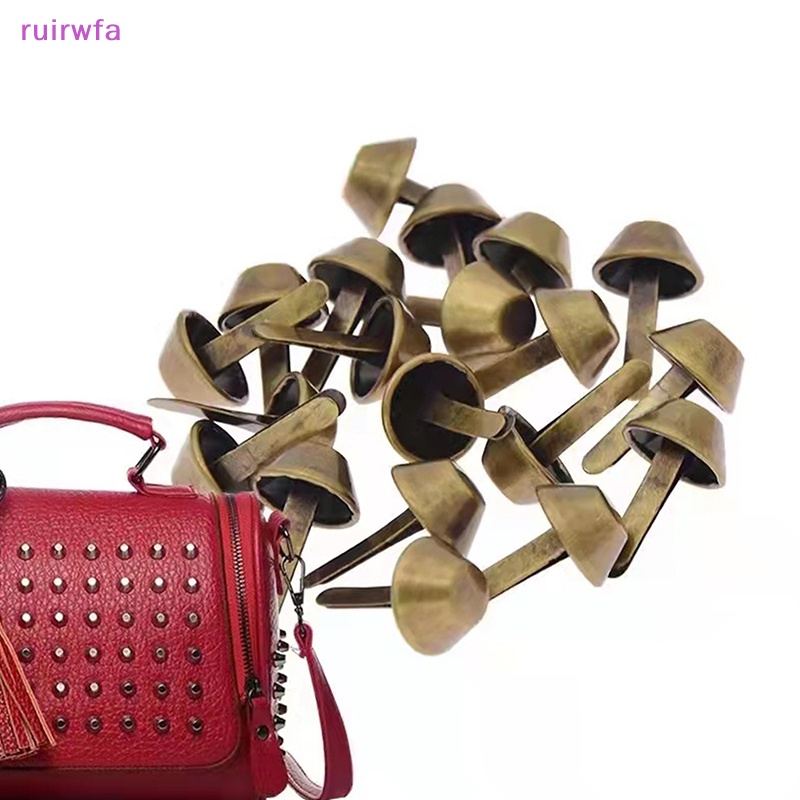 Ruirwfa Set 20 Đinh Tán Kim Loại Dùng Làm Túi Xách / Ví diy Phong Cách punk Mới