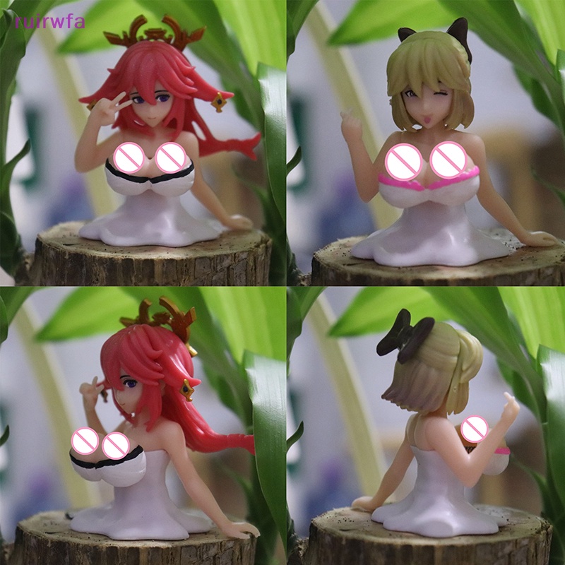 Ruirwfa Mô Hình Hoạt Hình anime kanako Ngực Lắc Trang Trí Bảng Điều Khiển Xe Hơi Mới