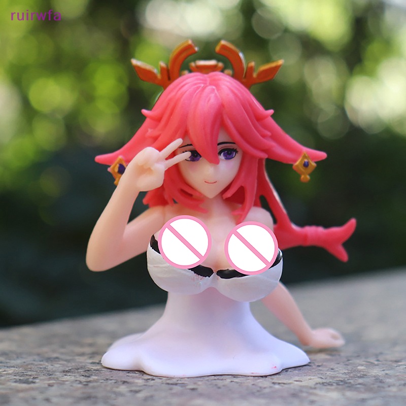 Ruirwfa Mô Hình Hoạt Hình anime kanako Ngực Lắc Trang Trí Bảng Điều Khiển Xe Hơi Mới