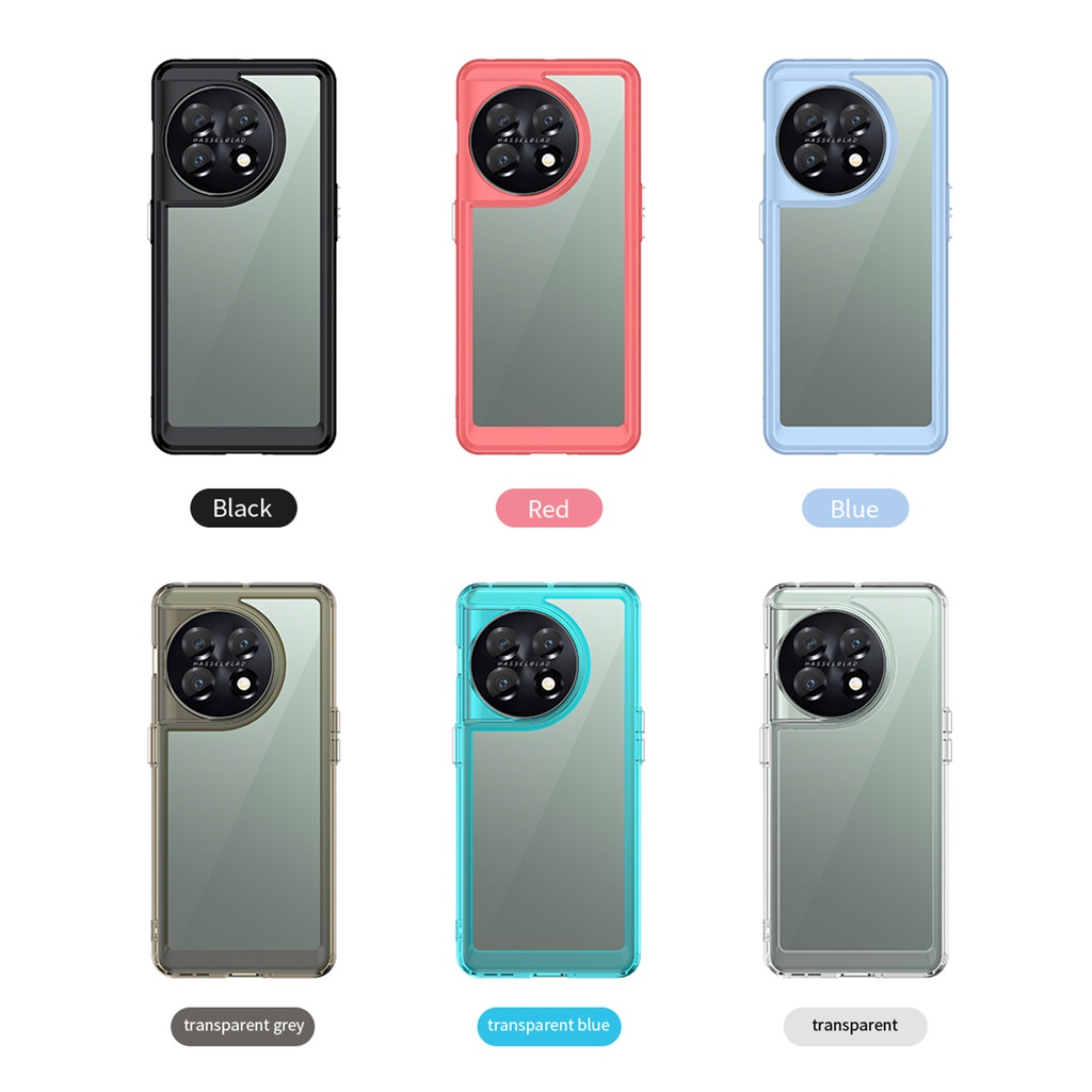 Space shield vỏ silicon trong suốt chống va đập cho oneplus 11 / 11r / ace2 / ace / nord n20 se / n300 / n20 racing vỏ bọc điện thoại tpu nhiều màu trong suốt