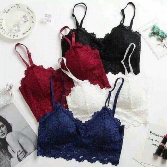 Áo Bra Ren Hoa Siêu Đẹp 343 Free Size kho sỉ Nguyễn Thuỷ