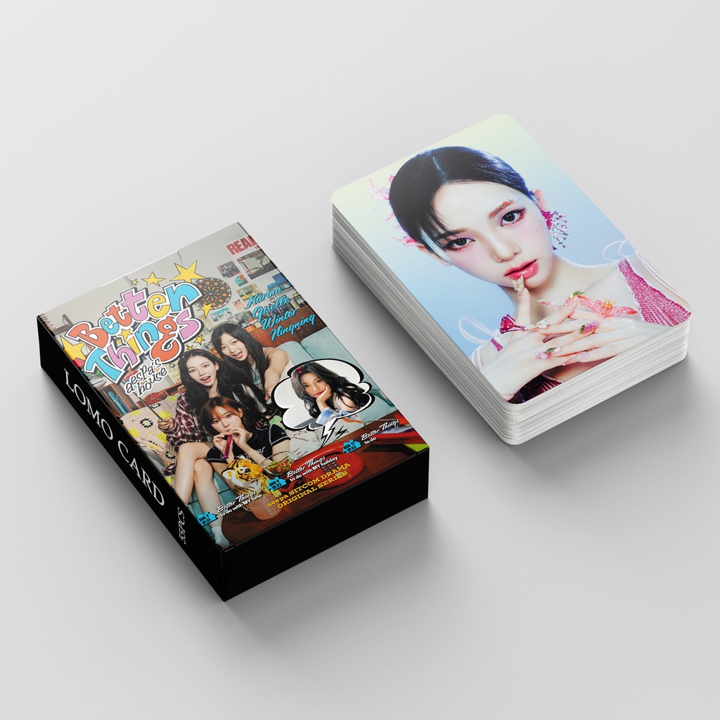 55 cái / hộp aespa album mới better things photocards lomo cards winter ningning giselle karina kpop postcards ready stock sx