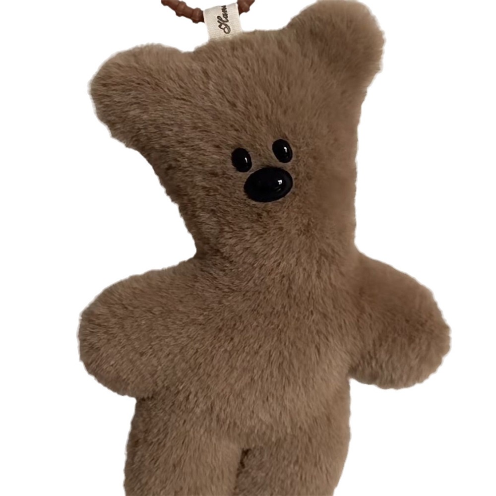 Bear squeak keychain mặt dây chuyền phim hoạt hình dễ thương búp bê sang trọng đồ chơi kawaii túi nhồi bông mềm bùa trang trí cho trẻ em quà tặng