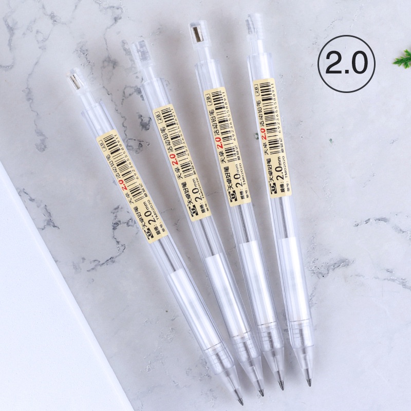 Chì thay thế bút chì màu dầu chì đen 2b bút chì cơ khí 2.0mm văn phòng phẩm sinh viên sáng tạo wj368