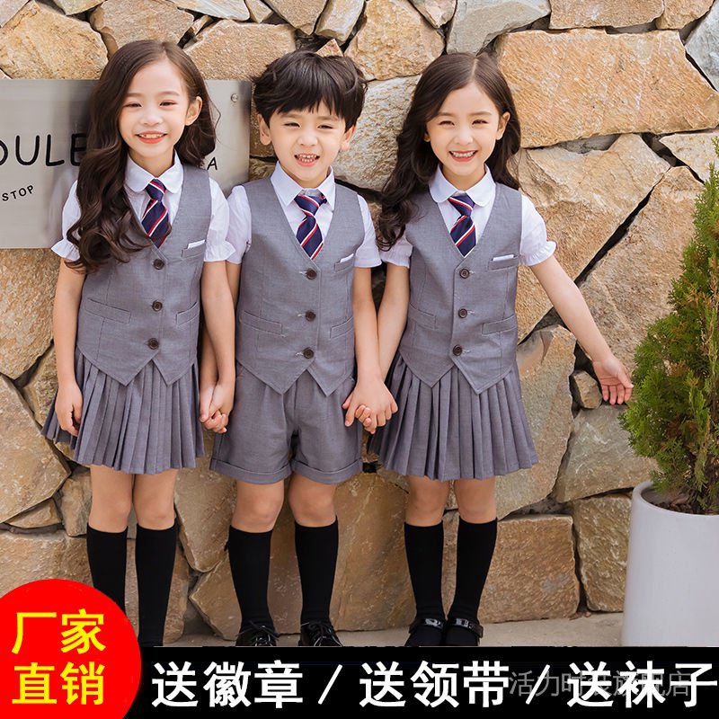 Đồng phục học sinh tiểu học phù hợp với phong cách anh quần áo trẻ em tốt nghiệp đồng phục lớp đồng phục áo sơ mi mẫu giáo đồng phục zuihu001.vn817