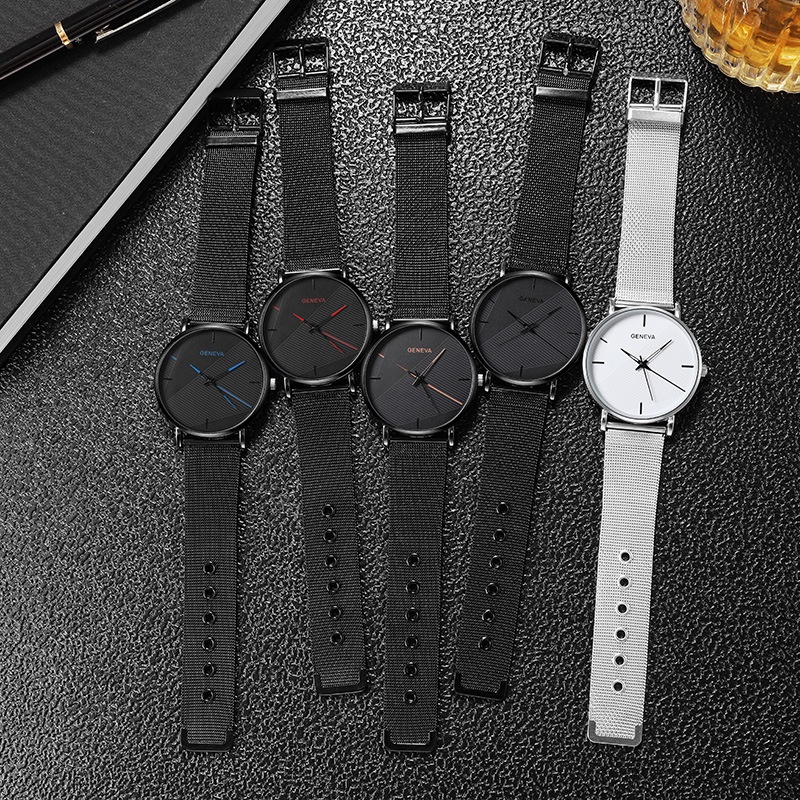 Set 3 Đồng Hồ Đeo Tay Màu Đen Thời Trang Cho Nam