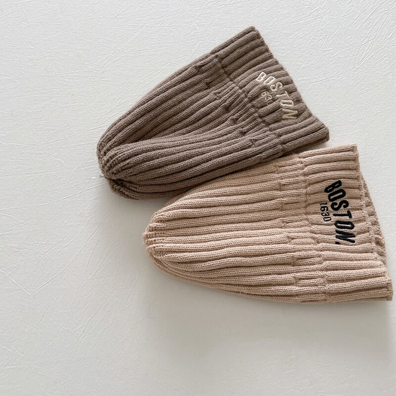 Mũ beanie Dệt Kim Co Giãn Màu Sắc Xinh Xắn Cho Bé