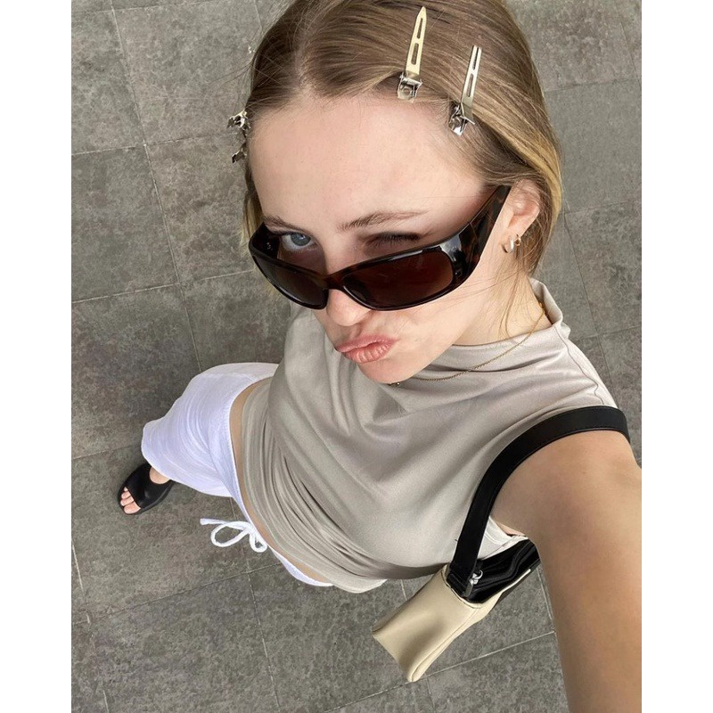 Ahellogirl 1 cái kim loại kẹp tóc trang điểm chuyên nghiệp 9cm