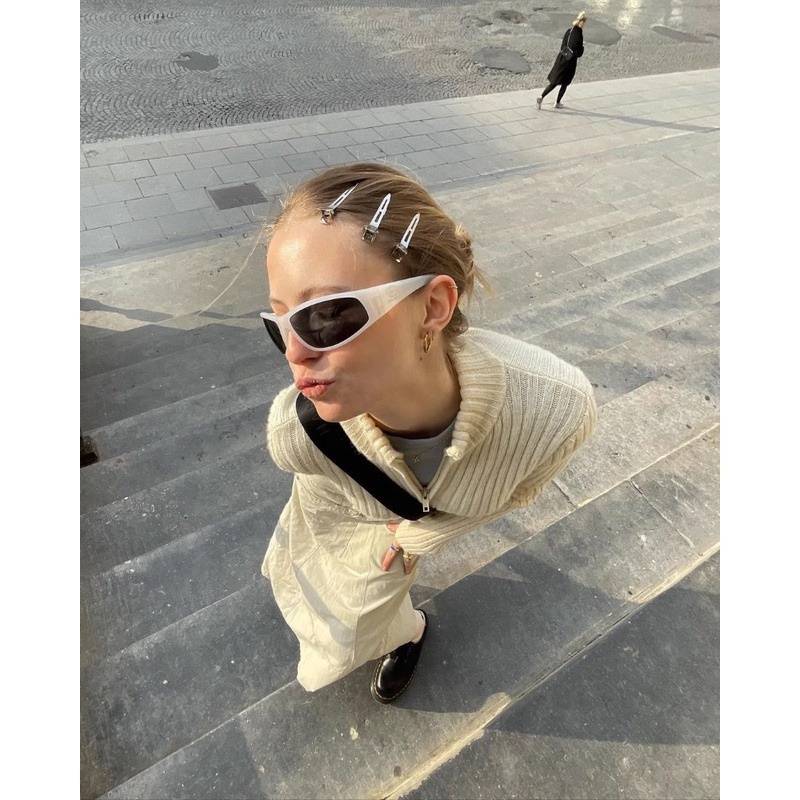 Ahellogirl 1 cái kim loại kẹp tóc trang điểm chuyên nghiệp 9cm