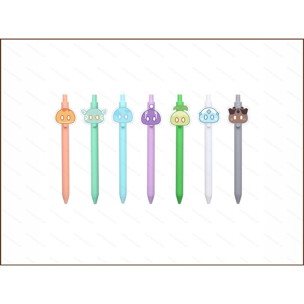 Kira genshin impact slime acrylic animation gel pen click ball pen văn phòng phẩm cho học sinh