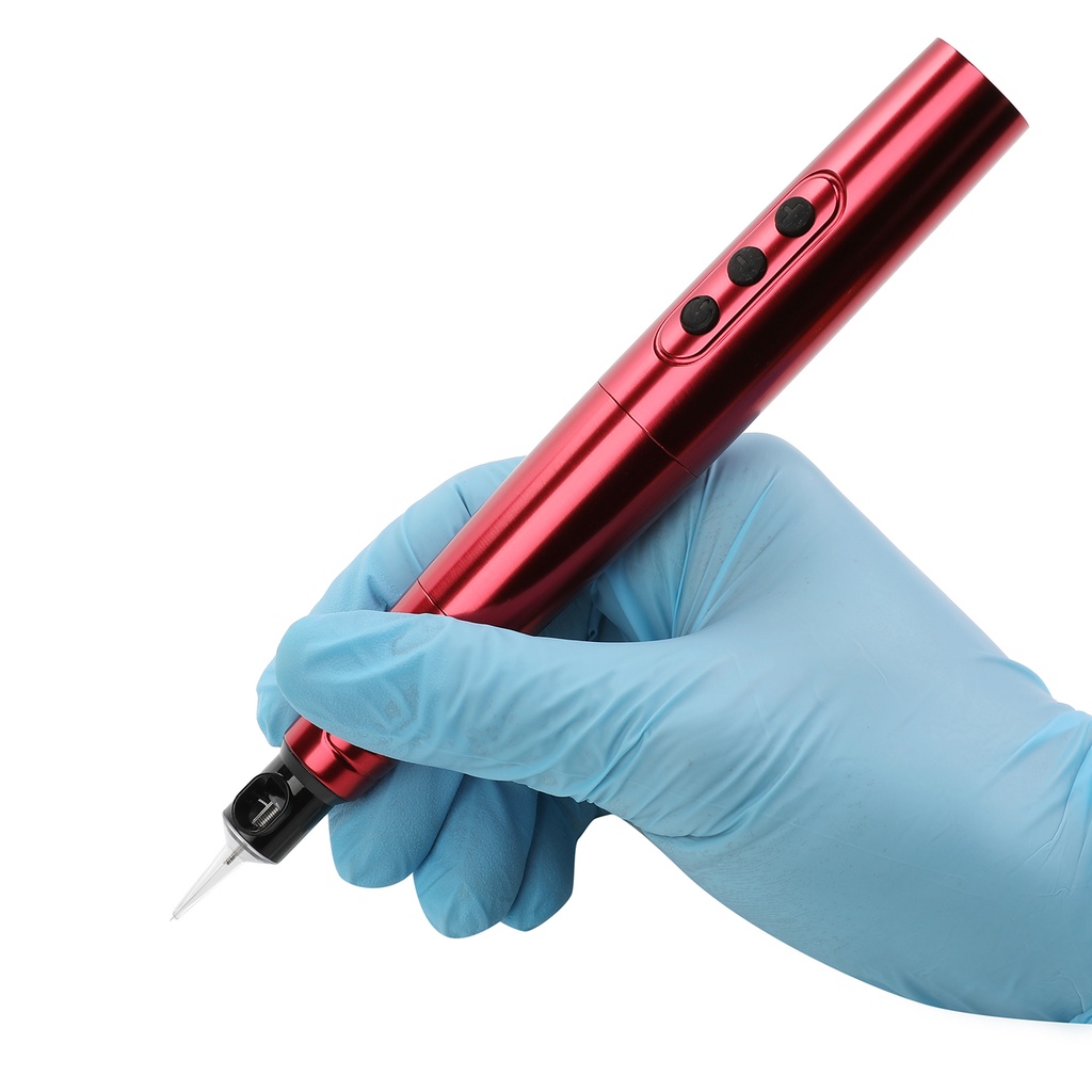 1800mah công suất lớn pmu tattoo pen máy với rca adapter 3.0mm storke trọng lượng nhẹ trang điểm vĩnh viễn không dây rotary pen máy