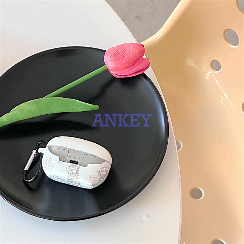 Cover For Sony WF-1000XM5 WF-1000XM4 Earphone Silicone Case Cute Astronaut Earbuds Waterproof Shockproof Soft Protective Headphone Cover Headset Skin with Hook