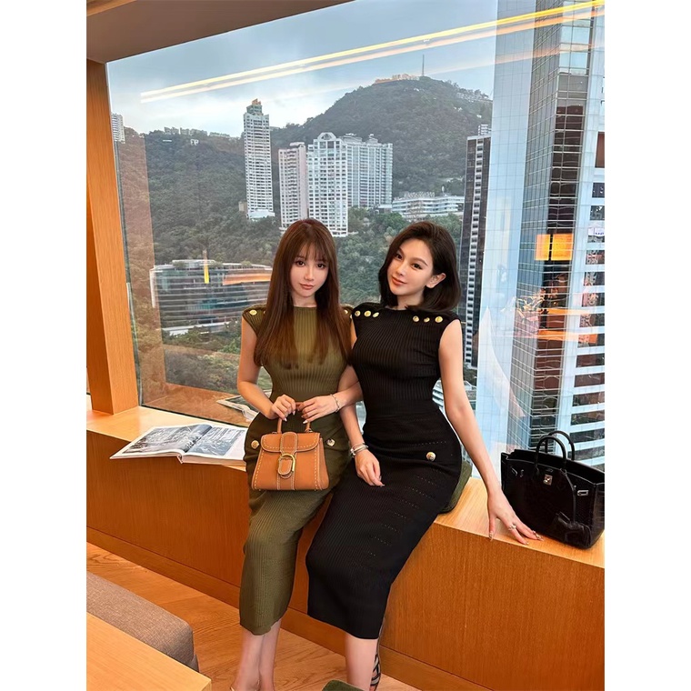 Bộ Áo Sát Nách + Chân Váy Thời Trang Quyến Rũ Cho Nữ 0377