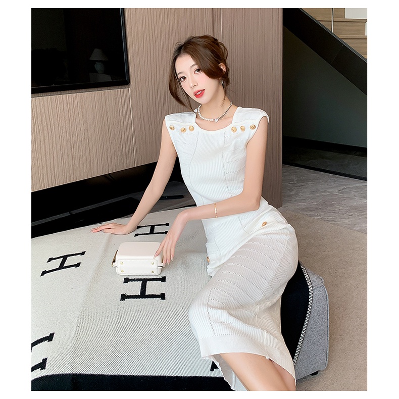 Bộ Áo Sát Nách + Chân Váy Thời Trang Quyến Rũ Cho Nữ 0377