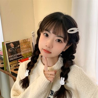 Set 2 Kẹp Tóc Tai Thỏ Dễ Thương Cho Nữ