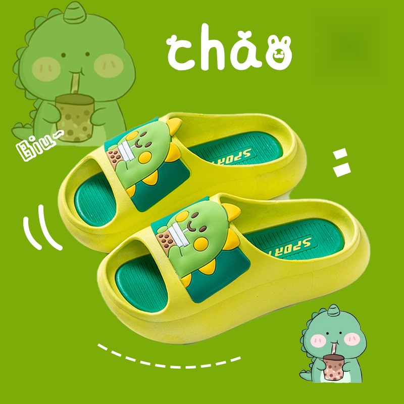 Phong cách mới dép trẻ em dép dày-chữa nam nữ dễ thương trong nhà mềm mại thoáng khí phim hoạt hình cha mẹ @ -