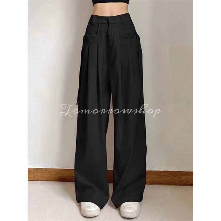 Tomorrow Quần Dài Dáng Rộng Thoải Mái Phong Cách Hàn Quốc Thời Trang Cho Nữ tjl028