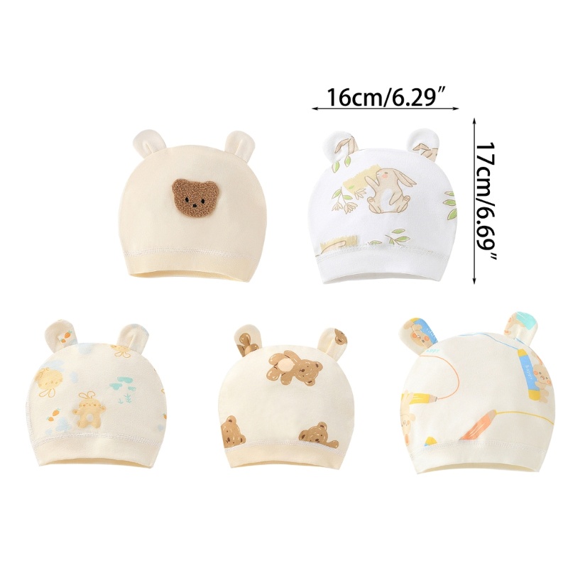 Mũ beanie cotton Một Lớp Mềm Mại Thoải Mái Thời Trang Mùa Xuân Dành Cho Trẻ Sơ Sinh