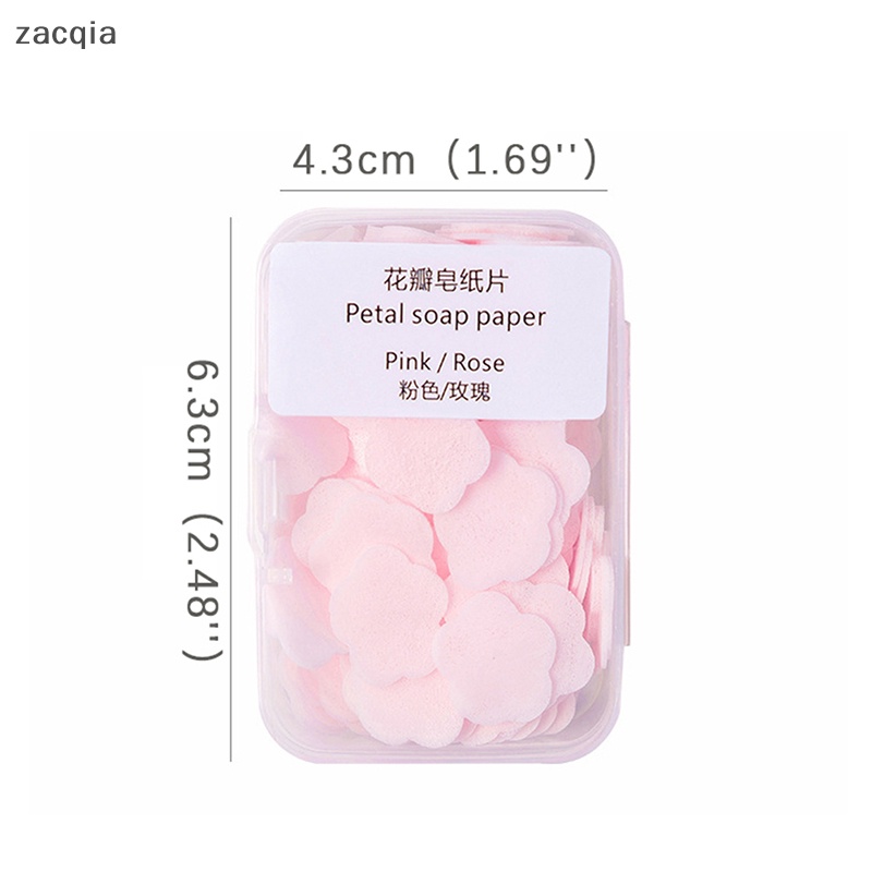Hộp 100 Xà Phòng Giấy Hình Bông Hoa mini Dùng Một Lần