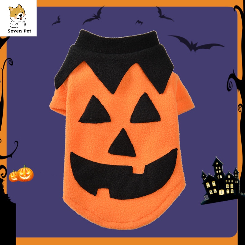 Halloween quần áo cho chó mèo halloween dress up pumpkin dog pet transformation outfit trang phục chihuahua yorkie