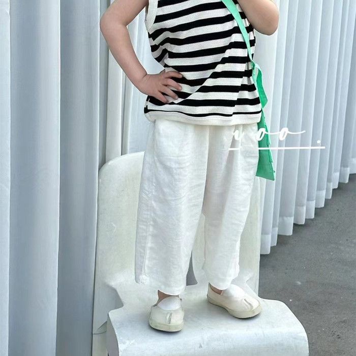 Quần Dài cotton Lanh Mỏng Dáng Rộng Phong Cách Mới Cho Nam Và Nữ