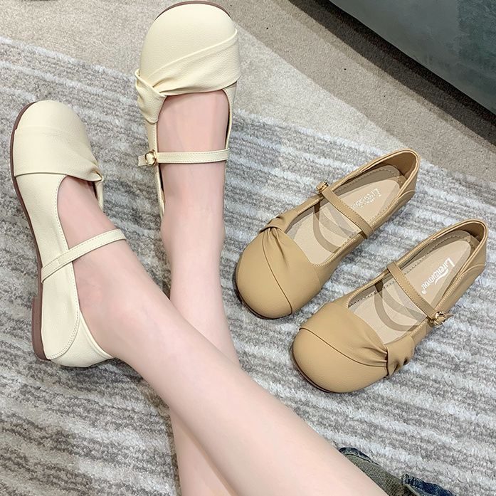 UETEEY  giày búp bê Mary Jane Lolita Đế da mềm đế êm thời trang 2023   Phong cách Hàn Quốc Thoải mái Thời trang B28G19V 36Z230909