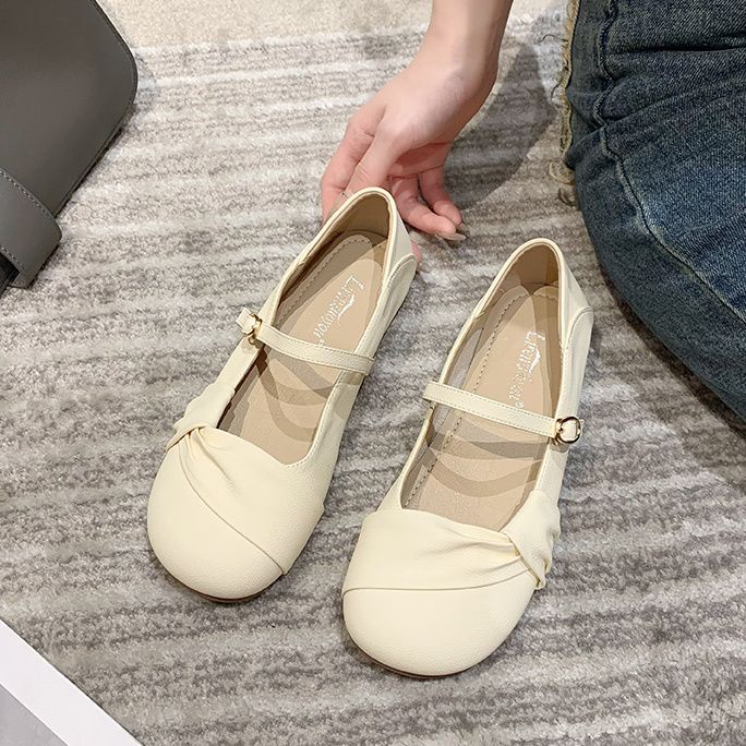 UETEEY  giày búp bê Mary Jane Lolita Đế da mềm đế êm thời trang 2023   Phong cách Hàn Quốc Thoải mái Thời trang B28G19V 36Z230909