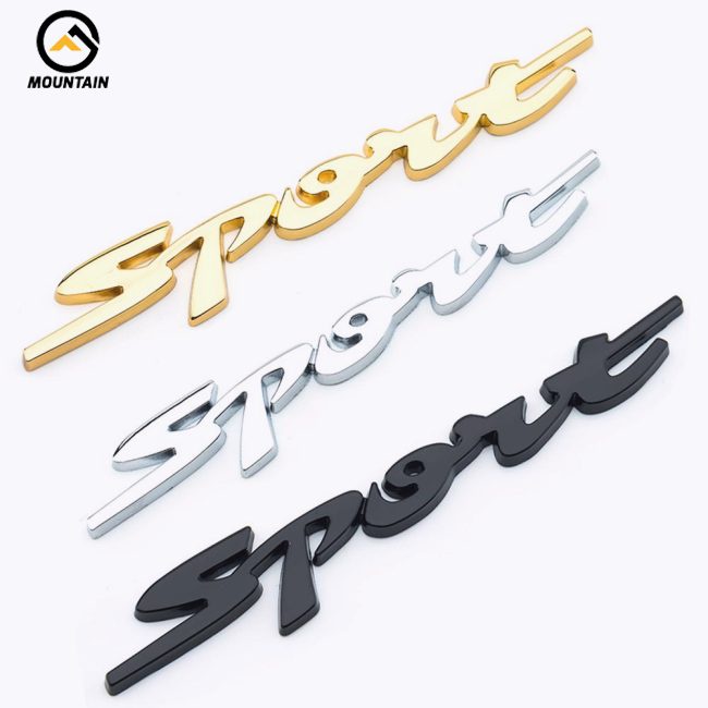 Sticker Kim Loại 3d Hình Ngọn Núi Trang Trí Xe Hơi Thể Thao