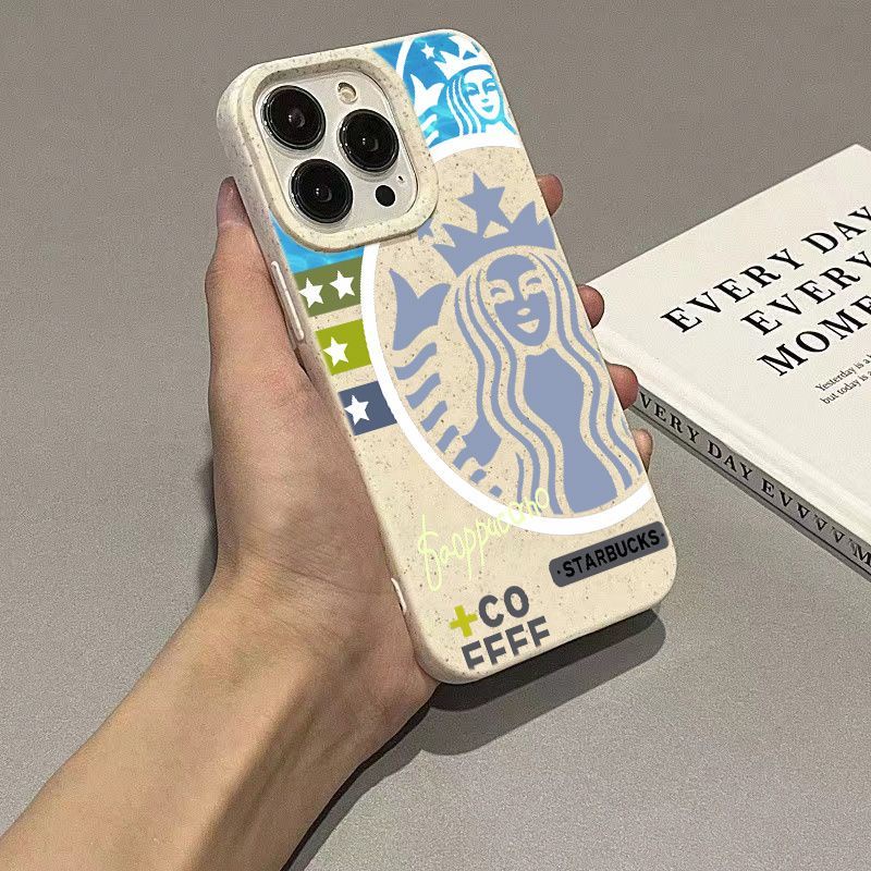 Ốp Điện Thoại Hình Nàng Tiên Cá Màu Tím Cho Iphone 15 14 13Pro 12 / 11 Xsmax xr / cz0e