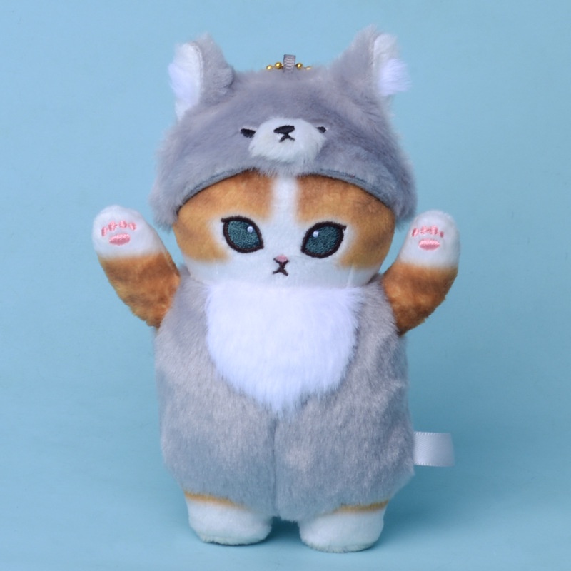 Thú Nhồi Bông Hình Mèo / Gấu Trúc / Hổ / Thỏ 16cm Đáng Yêu Cho Bé Gái