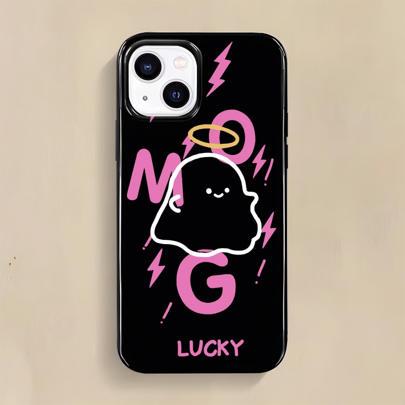 Ôp Điện Thoại Silicon Dẻo Họa Tiết Quỷ Tím Độc Đáo Chống Sốc Cho iphone 14 13 12 11 pro xs max x xr 7 + 8 plus Ốp