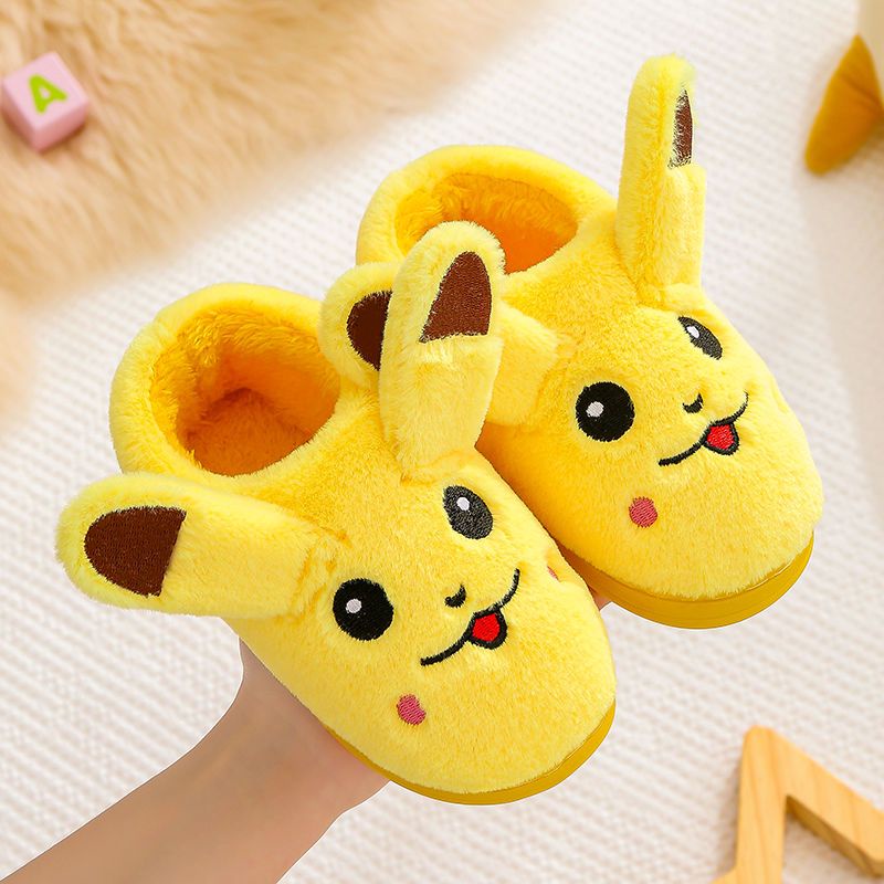 Dép Bông Đi Trong Nhà Chống Trượt Hình pikachu Dễ Thương Cho Bé