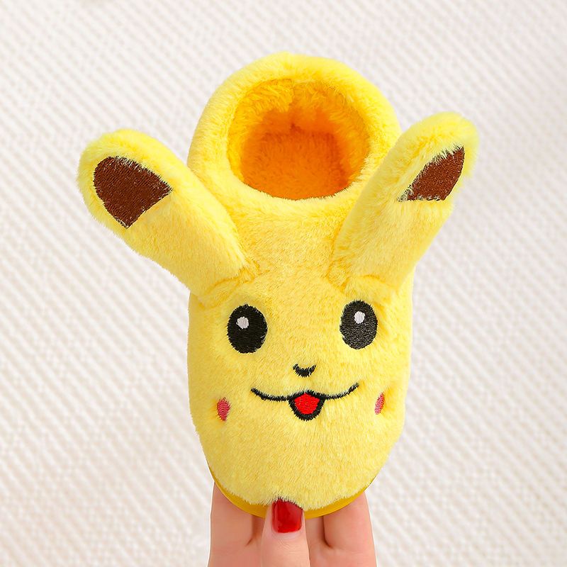 Dép Bông Đi Trong Nhà Chống Trượt Hình pikachu Dễ Thương Cho Bé