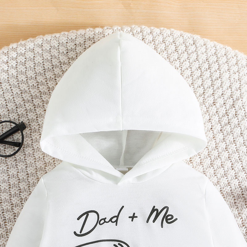 Combo bộ đồ bé trai Gái 3 -24Tháng chữ dễ thương dài tay Áo Hoodie quần dài set thời trang cho bé trẻ em sơ sinh