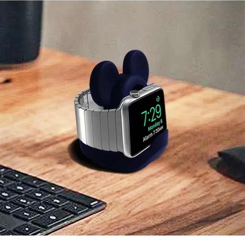 Dễ Thương Đế Sạc Bằng Silicon Hình Gấu Hoạt Hình Cho iwatch