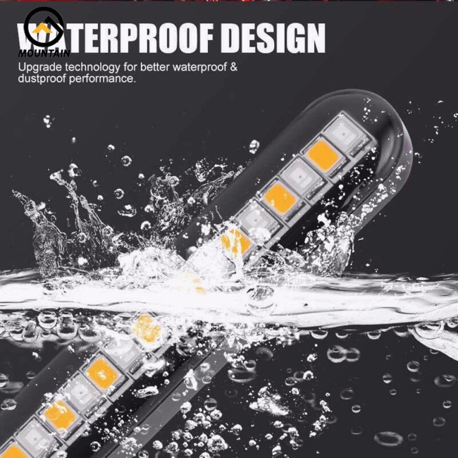 Set 2 Dải Đèn 24led Gắn Biển Số Xe Mô Tô Báo Tín Hiệu Hãm Phanh