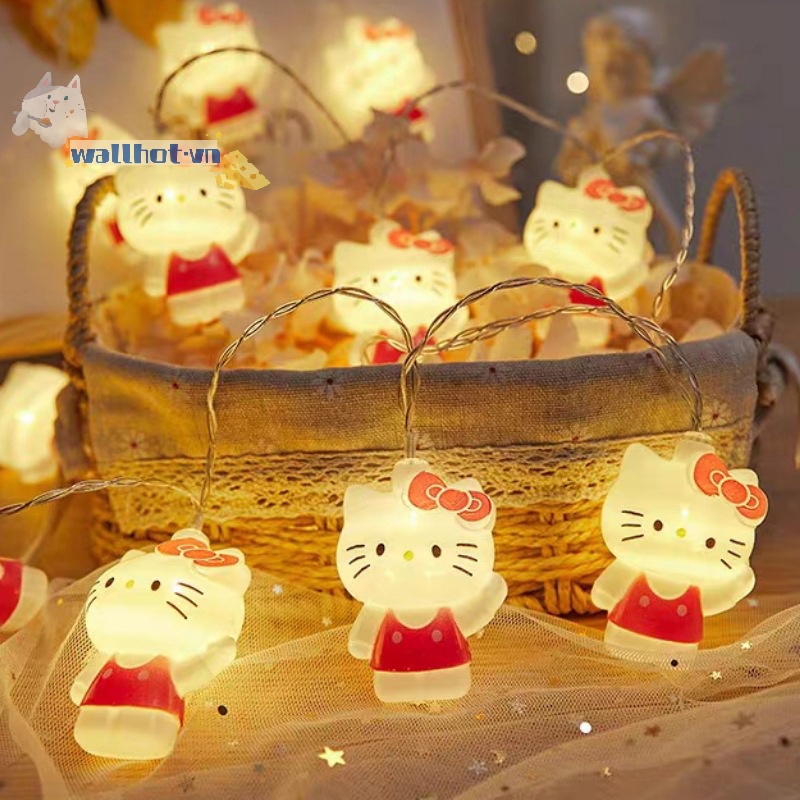 Dây Đèn led Nhân Vật Hoạt Hình hello kitty Trang Trí Phòng Bé