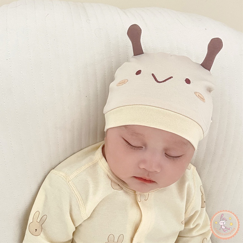 Mũ Trùm Đầu Giữ Ấm Hình Chú Ong Hoạt Hình Dễ Thương Cho Bé 0-4 Tháng Tuổi