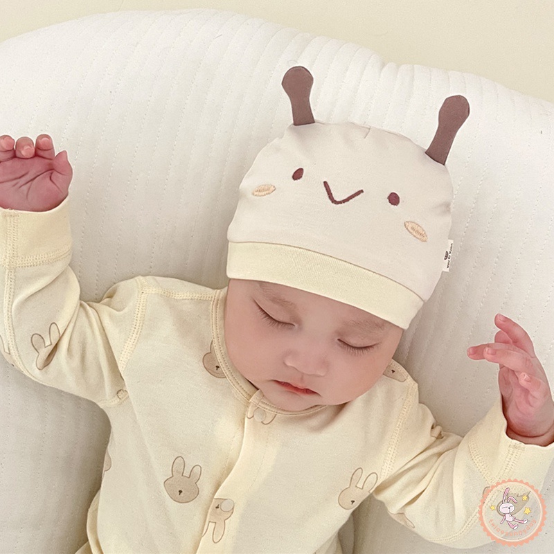 Mũ Trùm Đầu Giữ Ấm Hình Chú Ong Hoạt Hình Dễ Thương Cho Bé 0-4 Tháng Tuổi